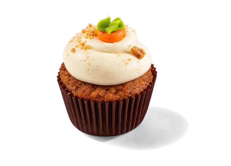 Cupcake de zanahoria con betún de The Hungry Bunny