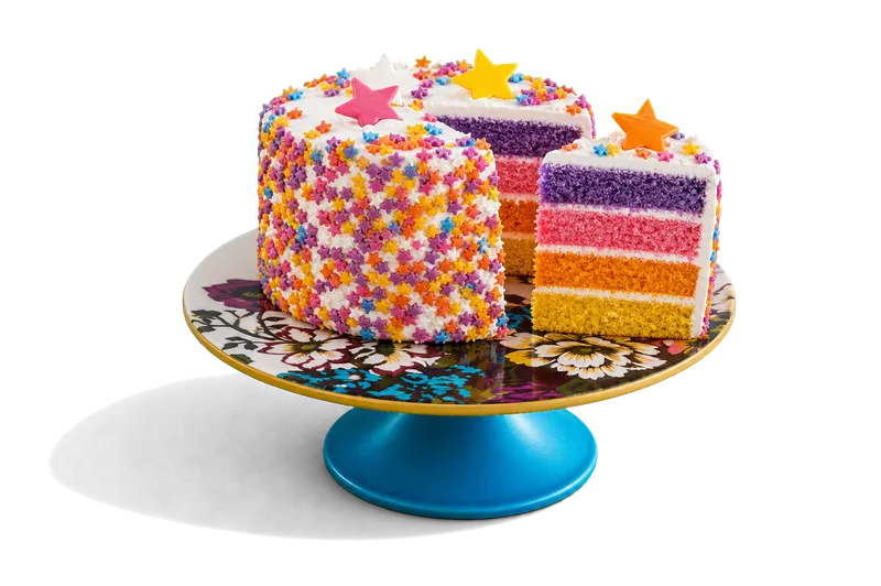 Pastel de fiesta con chispas de colores de The Hungry Bunny